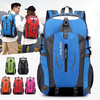 40L Unisex Waterproof Men Women Backpack Travel Pack Sports Bag Pack Outdoor Mountaineering Hiking