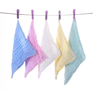 ref towel✵✔☍Small Baby Pure Gauze Cotton Washcloth Muslin Towel Lampin (8)