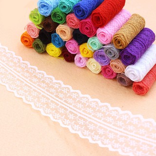 10 Yards Lace Ribbon Trim Fabric DIY Embroidered Sewing (1)