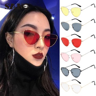 Korean Retro Vintage Triangle Cat Eye Metal Frame Sunglasses Women/Men