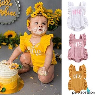 BღBღ✿0-24 Months Newborn Baby Girl Sleeveless Cotton Romper Jumpsuit One-Piece Summer Birthday Clothes