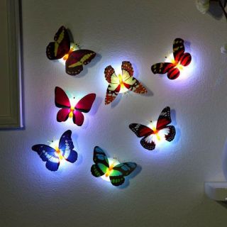 BUTTERFLY GLOW IN THE DARK DECORATIONS PER PIECE