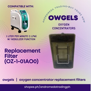 Owgels Oxygen Concentrator 1 Liter with Nebulizer Function Replacement Filter (OZ-1-01AO0)