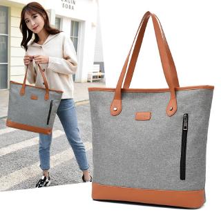 Simple Design Office Lady Woman Business 14 Inch Laptop Bag College Large Nylon Tote Bag
