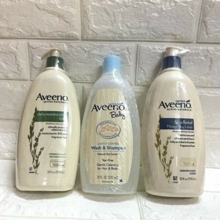 AVEENO LOTION 591ml and baby wash&shampoo 532ml