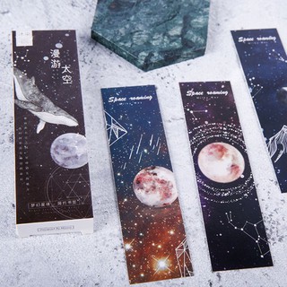 30pcs Planet Bookmarks Paper Page Notes Label Message Card Book Marker School Supplies Stationery (1)