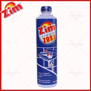 ZIM Liquid Sosa (500ml) - Drain Cleaner Sink Pipe Unclogger