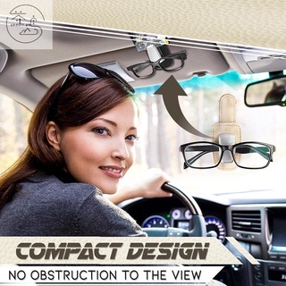 Car Sun Visor Glasses Clip Multi-functional Bill Storage Car Sunglasses Card Bracket Holder