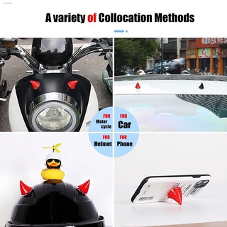 digital antenna❂❏Car Motorcycle Helmet Devil Horn Motocross Full Face Road Helmet Decoration Car Acc