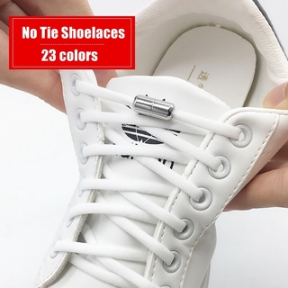 Elastic No Tie Shoelaces Semicircle Shoe Laces Sneakers Shoelace Quick Lazy Metal Lock Laces Shoe Strings