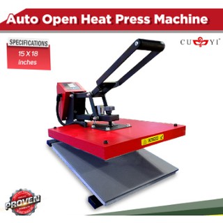 ☑️ On Hand! A3 Size CUYI HeavyDuty Digital Heat Press Machine 15x18 inches flatbed Auto-open Machine