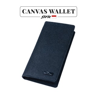 Jfr Fashion Men 's Long Wallet Leather Material Canvas Jp09 B0fW