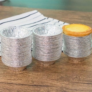 100pcs Disposable Round Egg Tart Mold Aluminum Foil Cups Baking Cookie Pudding Cupcake Mould broxah.ph (4)