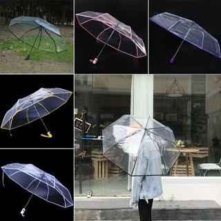Transparent Automatic Umbrella Compact Folding Windproof Style Clear umbrella