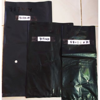 7 x 7 x 11 X .004 100pcs seedling bag black with holes