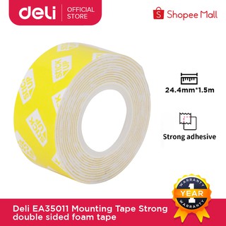 Deli EA35011 Mounting Tape Strong double sided foam tape for multiple bonding and holding