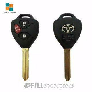 3 Buttons Remote Key Shell Case For Toyota Yaris Innova, Fortuner, Vios / Car Key