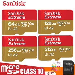 Sandisk Memory Card Extreme 32GB 64GB 128GB 256GB 512GB Micro sd card Class10 UHS-1 flash card Memory Microsd TF/SD Card