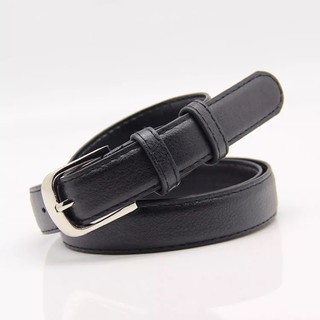 LINQING Korean fashion women belts leather metal buckle waist belt