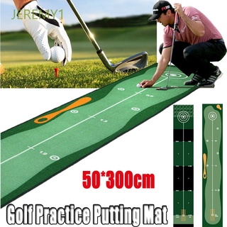 Pet training mat♤JEREMY1 50*300cm Golf Practice Putting Mat Green Hitting Games Carpet Residential A
