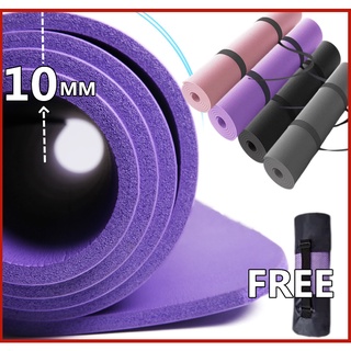 10mm Extra Thick high density antitar exercise Yoga Mat exercise mat