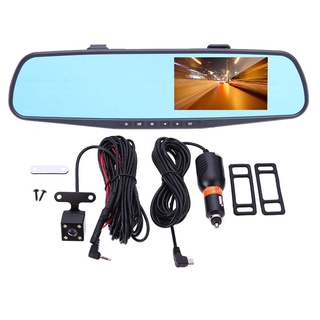 Dual Lens Car DVR Rear View Mirror Dash Cam Video Camera Night Vision Dash-Recorder HD 1080P 4.3 inc (6)