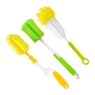 ⅓✆3 Cup brush thermos cup sponge cleaning tea cup artifact bottle brush cleaning brush set