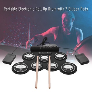 Y&L Compact Size USB Roll-Up Silicon Drum Set Digital Electr