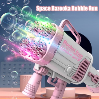 【COD】Kids Gatling 64-Hole Bubble Gun Charging Electric Rocket Launcher Wedding Bubble Machine (8)