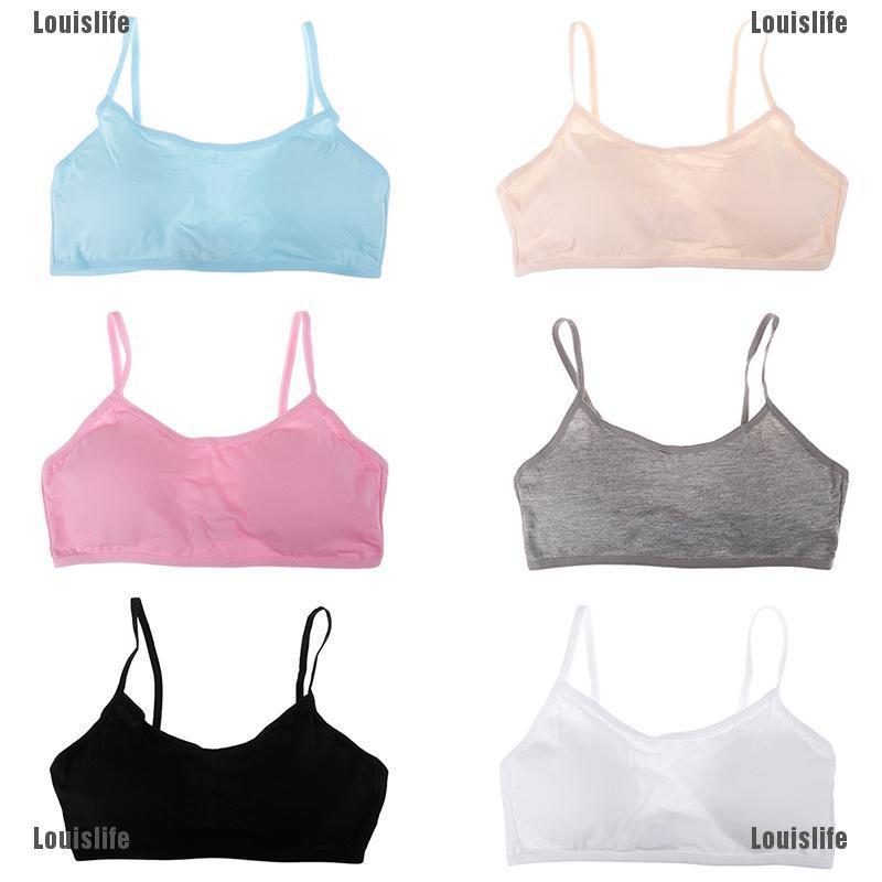 LFPH ✤✤ Teen girls underwear soft padded cotton bra young girls for yoga sports bra
