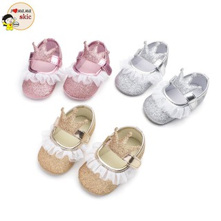 Anti-slip Baby Girls First Walker Shoes with Soft Soles for Spring / Autumn