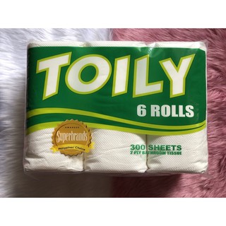 Bathroom Tissue 300 Sheets / 2 Ply / 6 Rolls (TOILY BRAND)