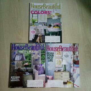 House Beautiful and Elle Decor Magazines