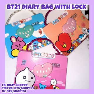 BT21 DIARY BAG WITH LOCK / COOKY / TATA / BT21