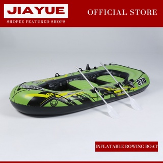Inflatable Rowing Boat For 3 People Durable PVC Rubber Fishing Boat Set with Paddles Pump Other Set