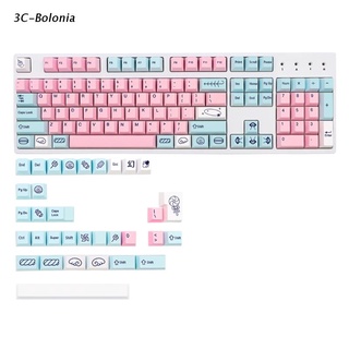 【PC】 1 Set PBT Dye Subbed Keycap For Mechanical Keyboard Cherry 137Key for Sweet Girl