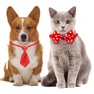 Christmas Cat Dog Bow Tie Puppy Necktie Xmas Pet Tie Fashionable Collar (6)
