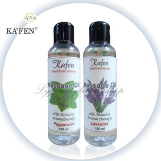 Kafen Massage Oil Peppermint or Lavender 100ml (1)