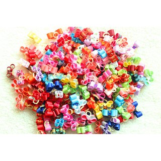 100pcs/lot Small Pet Dog Exquisite Grooming Accessories Product Hand-made Small Dog Hair Bows Rubber