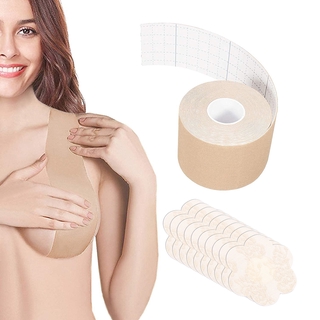 Breast Lift Tape Breast Boobytape Waterproof Invisible Body Tape with 5 Pairs of Nipple Covers