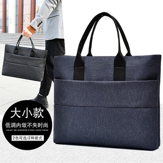 Laptop Bags Briefcase business handbag men's bag simple computer bag horizontal casual oxford cloth