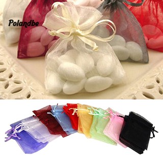 ◆po 50 Pcs Organza Jewelry Gifts Drawable Box Wedding Gift Candy Mini Pouch Bag