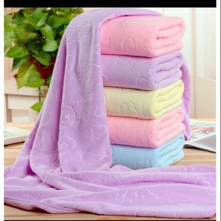 COD MICROFIBER BATH TOWEL WITH EMBOSSED PATTERN SIX COLORS