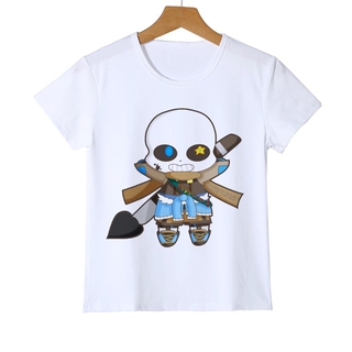 Latest Game Kid Hip Hop T-Shirt New Animation Skull Undertale Children's T-shirt Boy Girl Baby Tee Shirts Undertale Tee