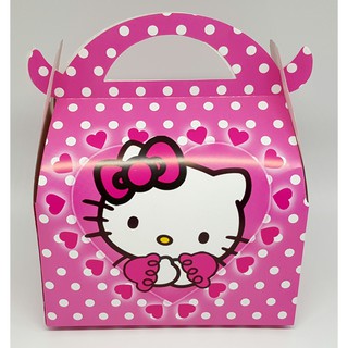6 pcs Hello Kitty Design Gift Box Birthday Party Favors Giveaways