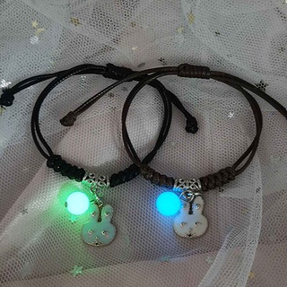 New Luminous Pendant Bracelet Lovers' Glow Bracelet In The Dark Night Light Bracelet Bead Chain For Women Men Jewelry (5)