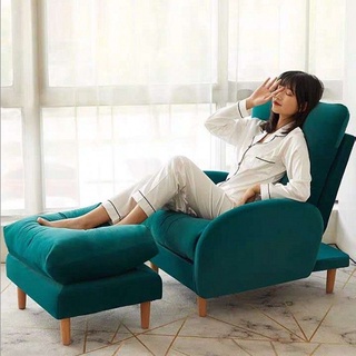 Lazy sofa tatami single balcony leisure reclining chair living room bedroom small sofa small family folding armchair (1)