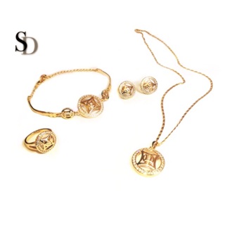 [SD] 4 in 1 Luck Charm Bangkok Rose Gold Jewelry Set #4S006