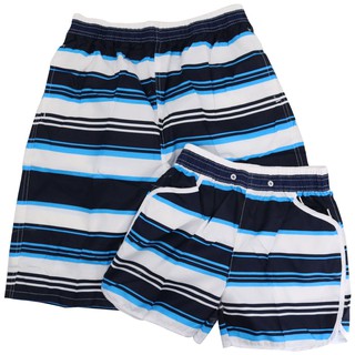 Couple Shorts Beach Wear Swim Wear Stripe Design Free Size