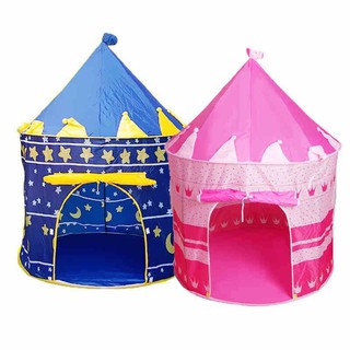 Kids Castle Tent Portable Foldable Children Indoor Outdoor Princess Prince Play House Camping Tent